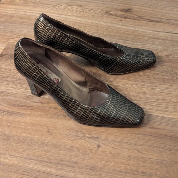 Women's snake skin heels - Picture 1 of 4
